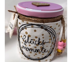 Stickserie ITH - Wunschglas Glücksglas Anhänger & liebe Worte